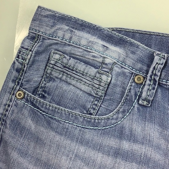 BKE Seth Straight leg distressed ripped destructed men jeans size 42R - Picture 8 of 16